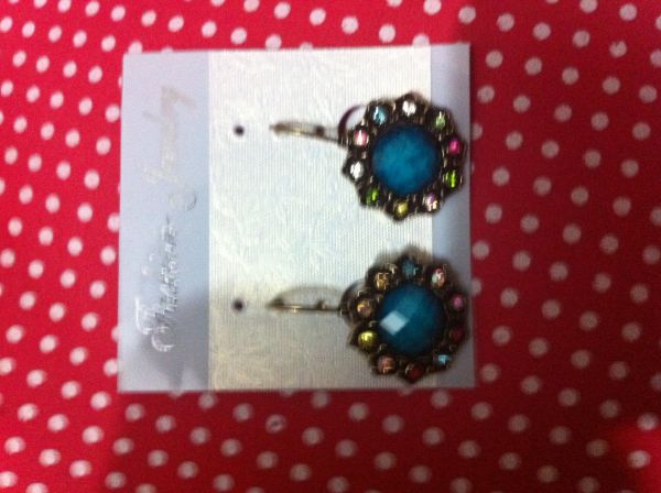 Brinco Flor Azul